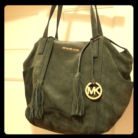 michael kors army green purse